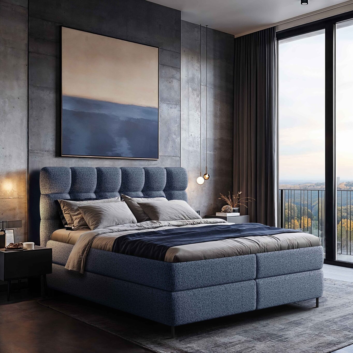 Łóżko kontynentalne BUBBLE